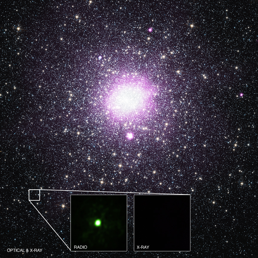 A binary system containing a quiescent black hole about 7,200 light years from Earth.