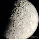 Dettaglio lunare al telescopio