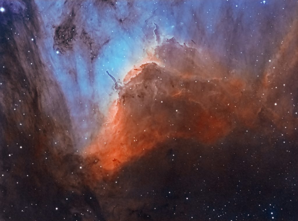 Primo Piano della Nebulosa Pellicano Accademia delle Stelle