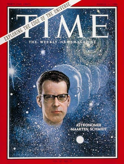 L'astronomo Maarten Schmidt sulla copertina del Time dell'11 marzo del 1966
