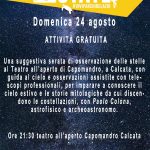 Osservazioni del cielo con i telescopi a Calcata