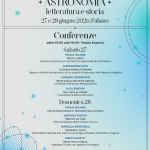 II Festival Astronomia a Paliano - programma Conferenze