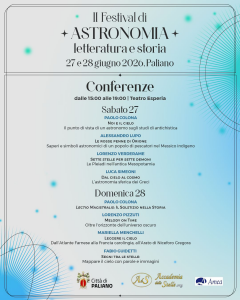 II Festival Astronomia a Paliano - programma Conferenze