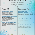 II Festival Astronomia a Paliano - programma generale