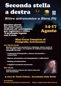 Locandina Blera Astrofotografia