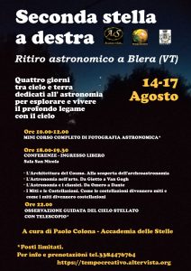 Locandina Blera Astronomia